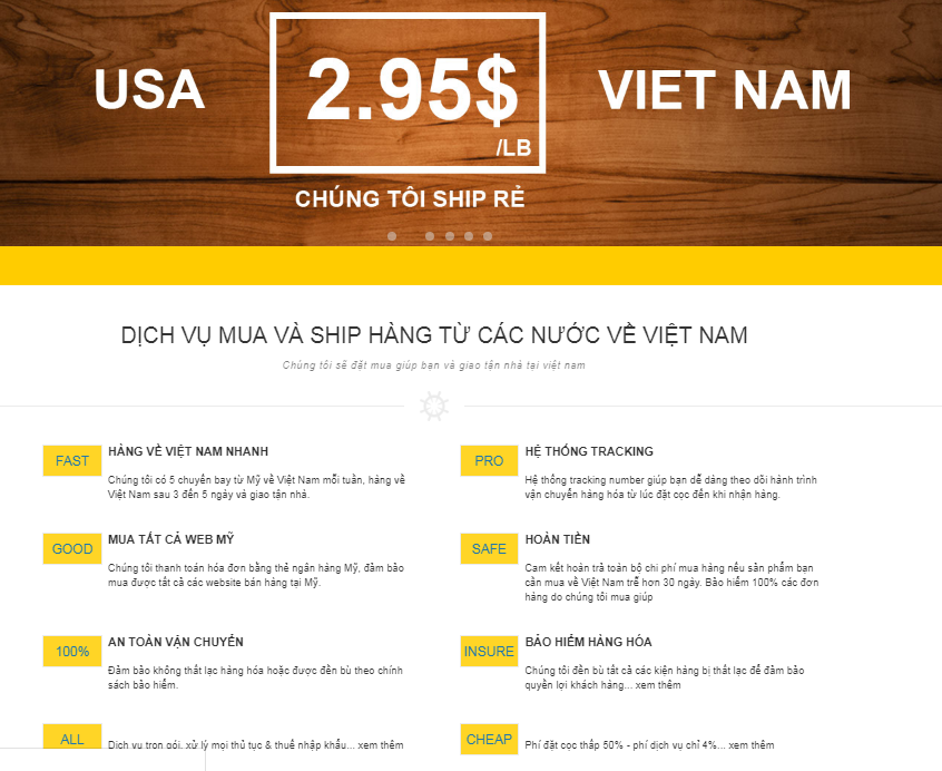 Dịch vụ mua hàng Mỹ giá rẻ về Việt Nam - ShiphangUSA